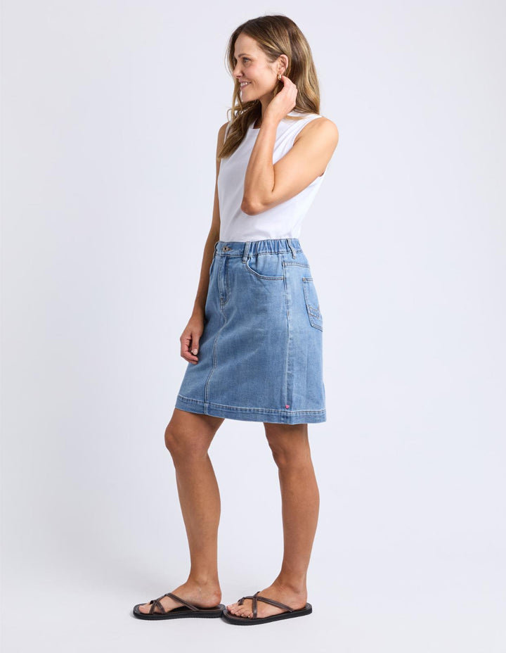 Elm - Birdie Denim Skirt Blue