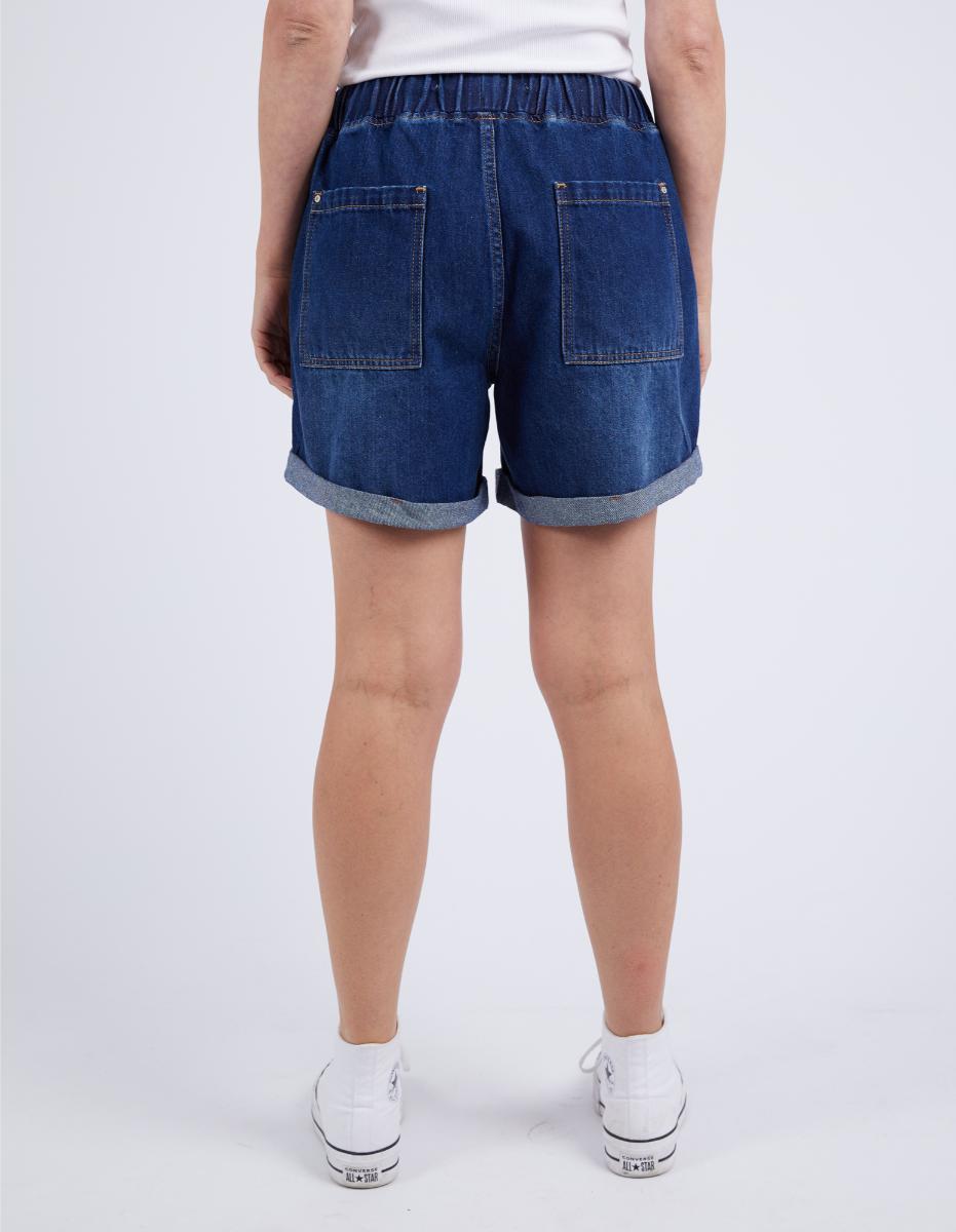 Elm - Emma Denim Short Dark Blue