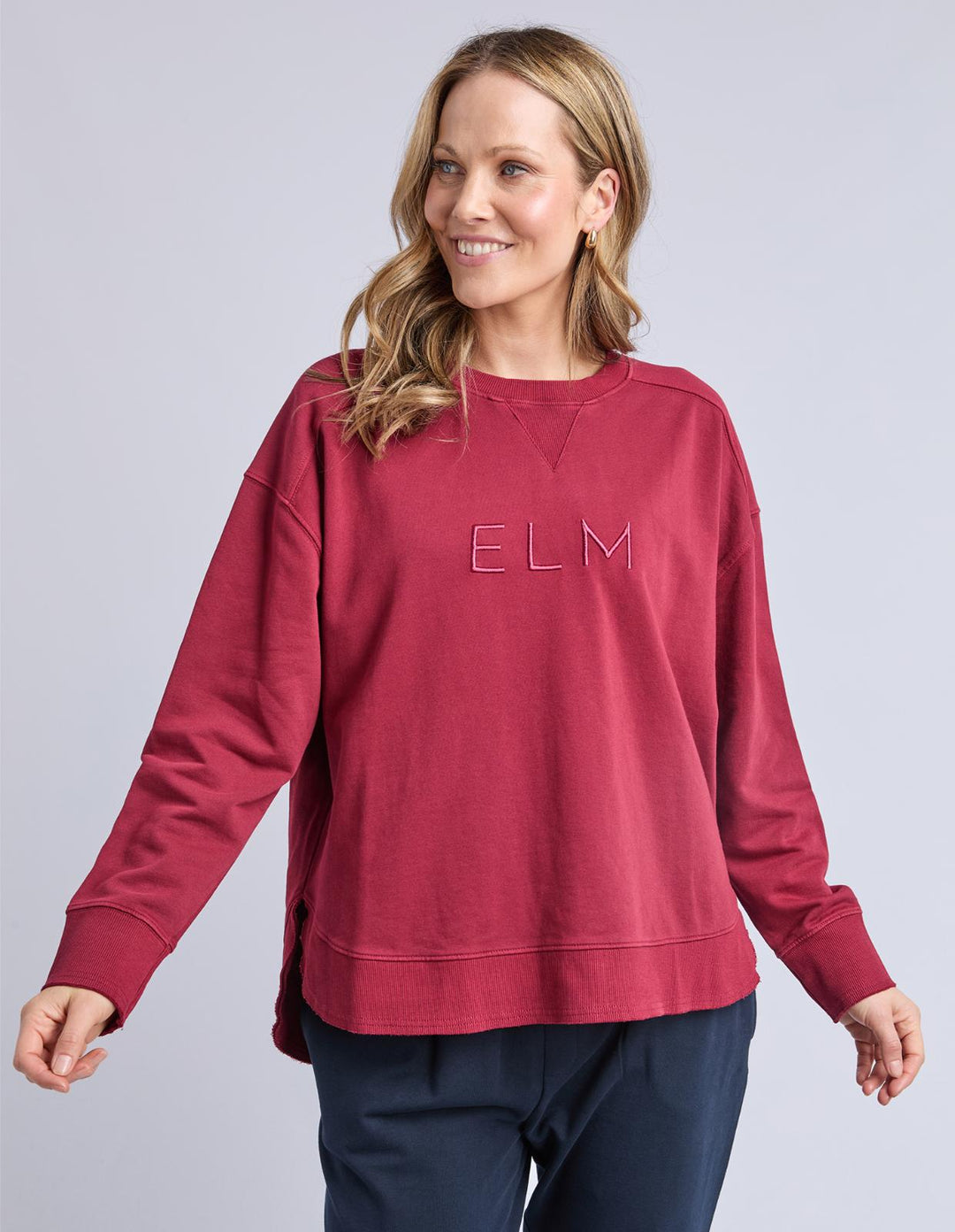 Elm - Established Crew Maroon