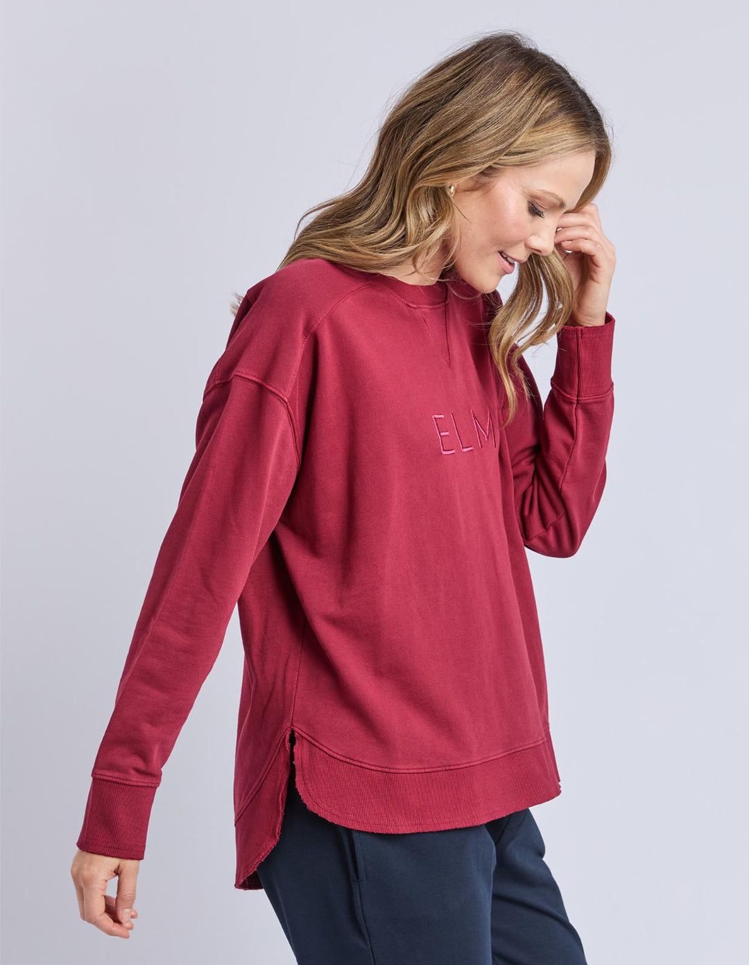 Elm - Established Crew Maroon