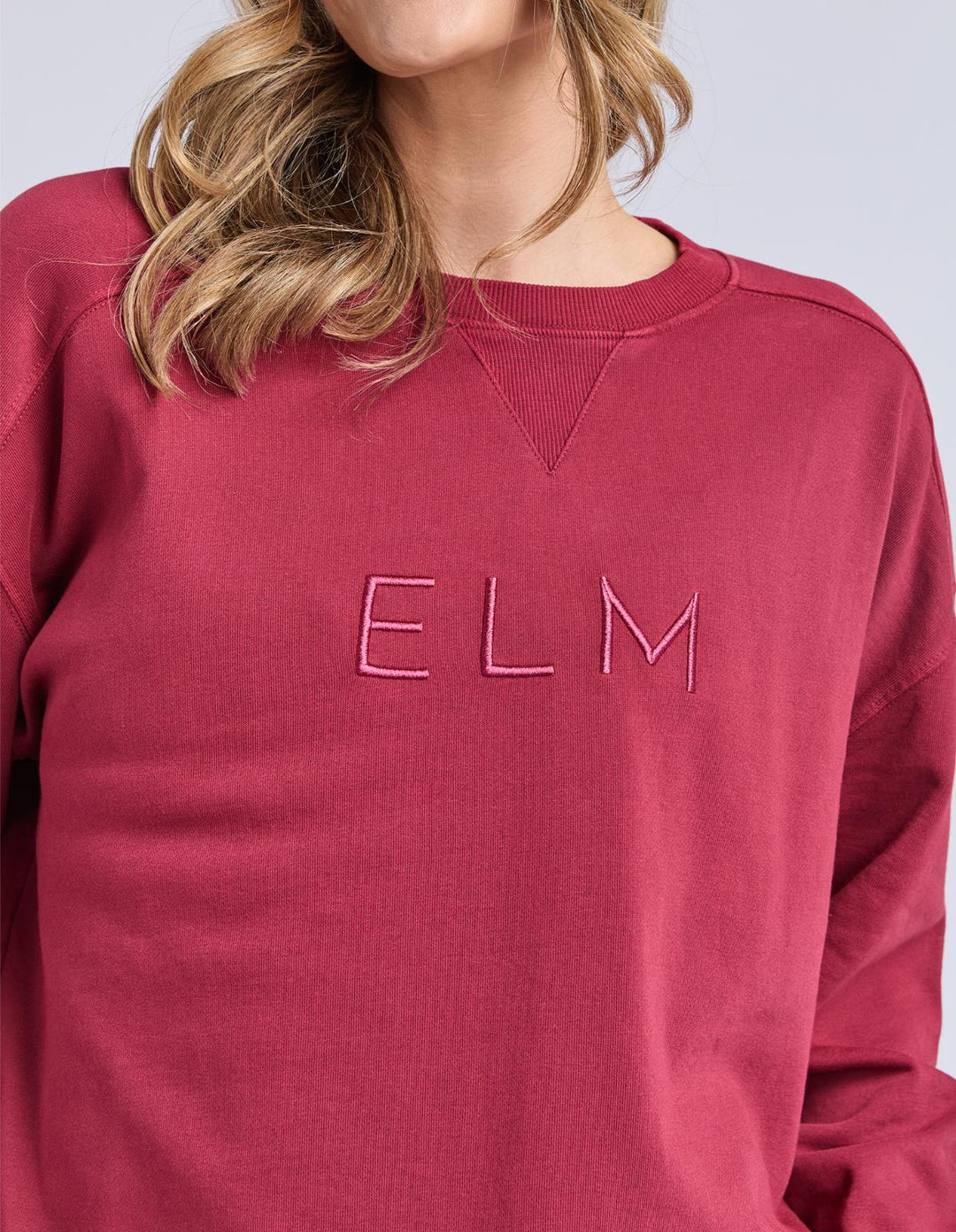 Elm - Established Crew Maroon