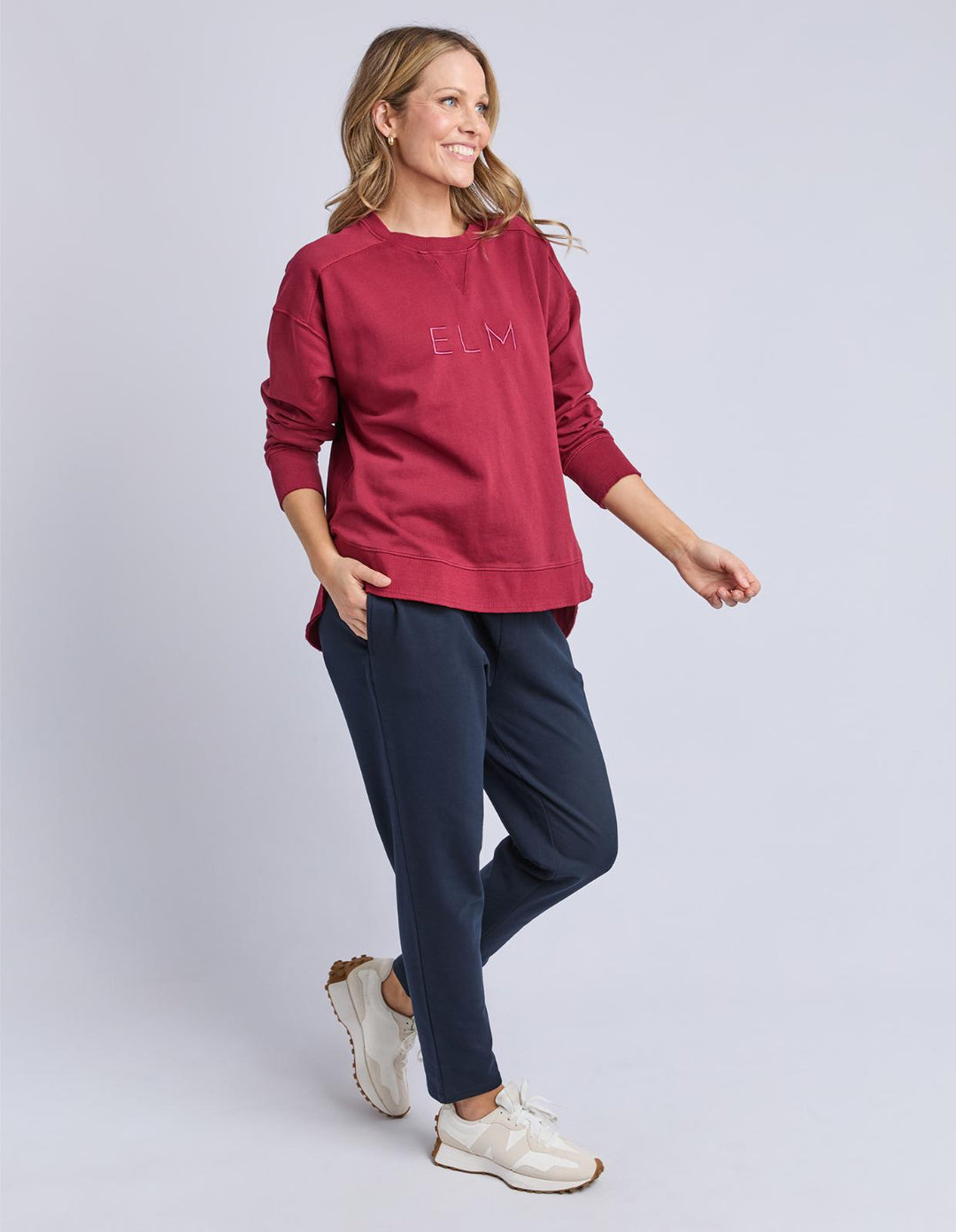Elm - Established Crew Maroon