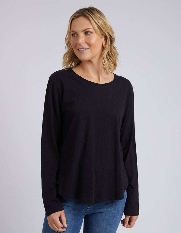 Elm - Everyday Long Sleeve Tee Black