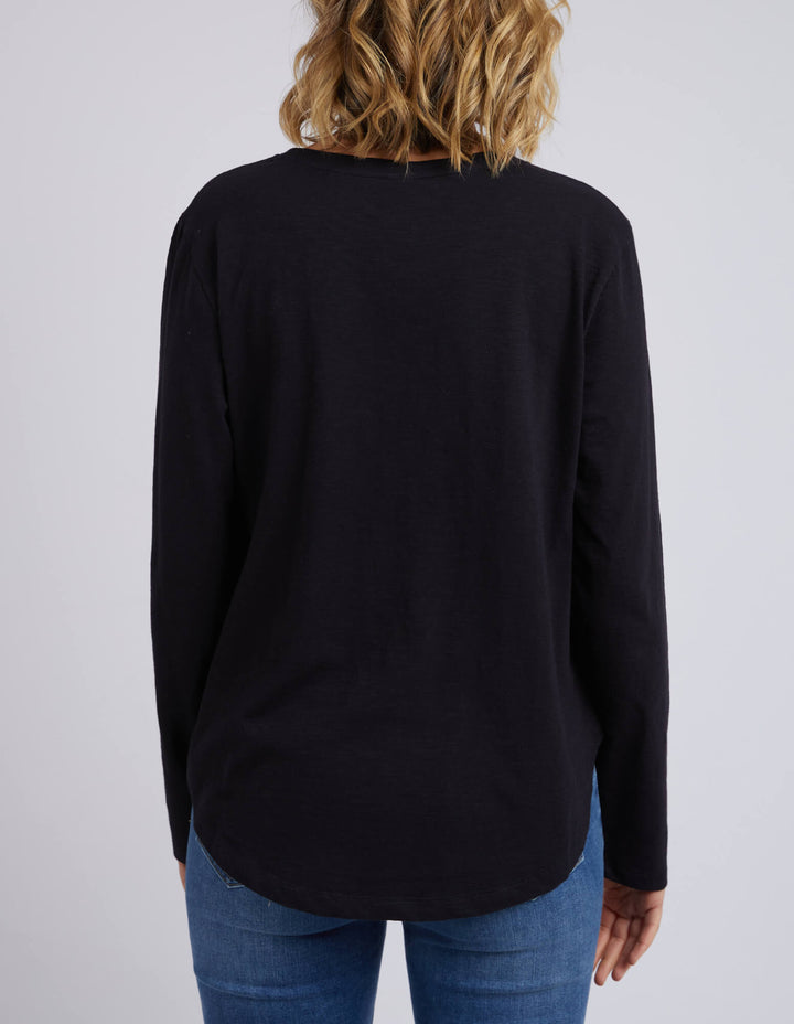 Elm - Everyday Long Sleeve Tee Black