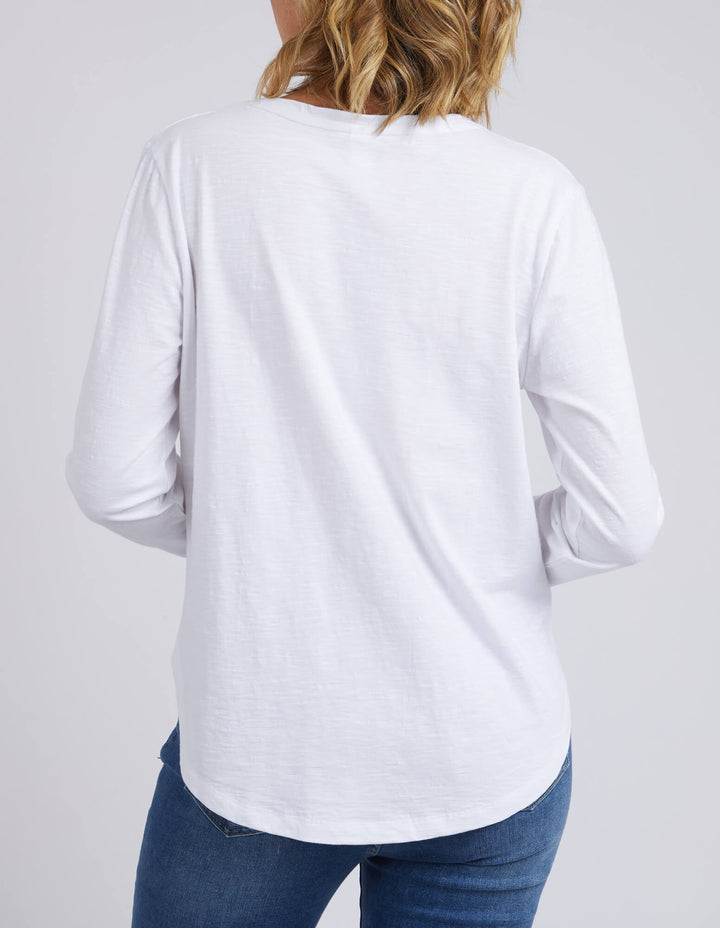 Elm - Everyday Long Sleeve Tee White