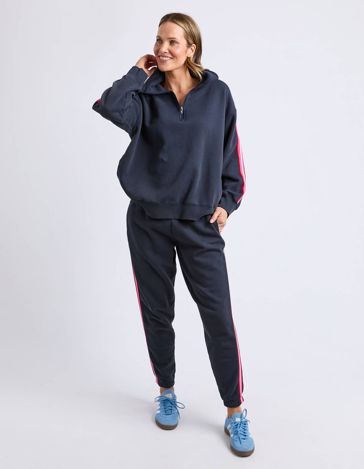 Elm - Lover 1/4 Zip Crew Navy