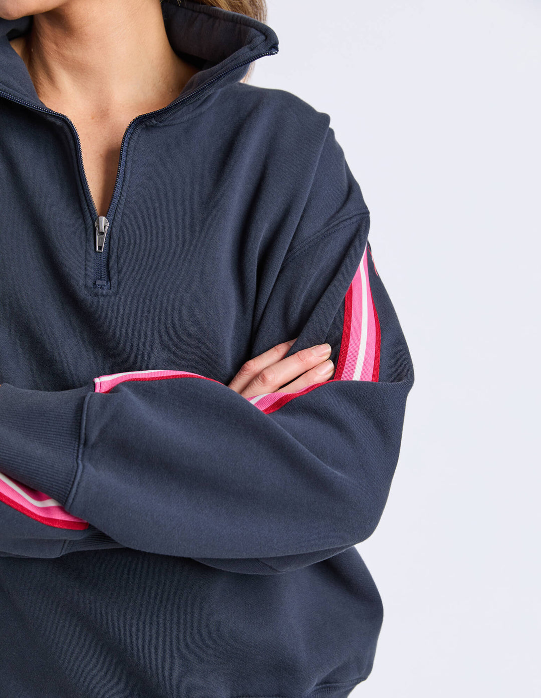Elm - Lover 1/4 Zip Crew Navy