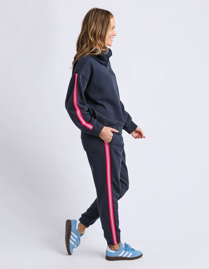 Elm - Lover 1/4 Zip Crew Navy