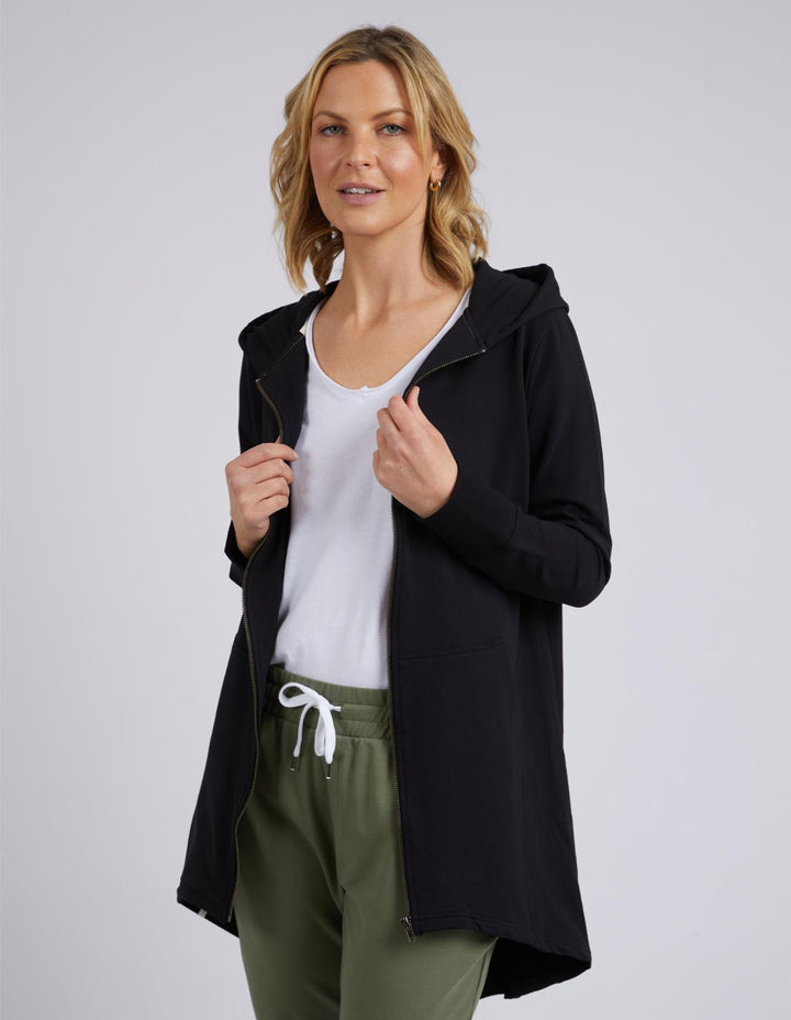 Elm - Mara Zip Hoodie Black