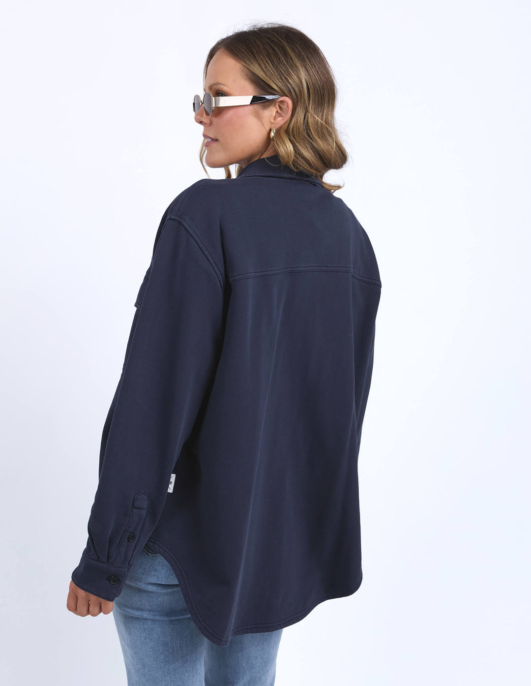 Elm - Poppy Fleece Shacket Navy