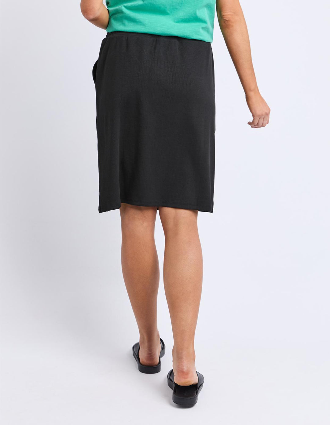 Elm - Ruby Rib Skirt Black