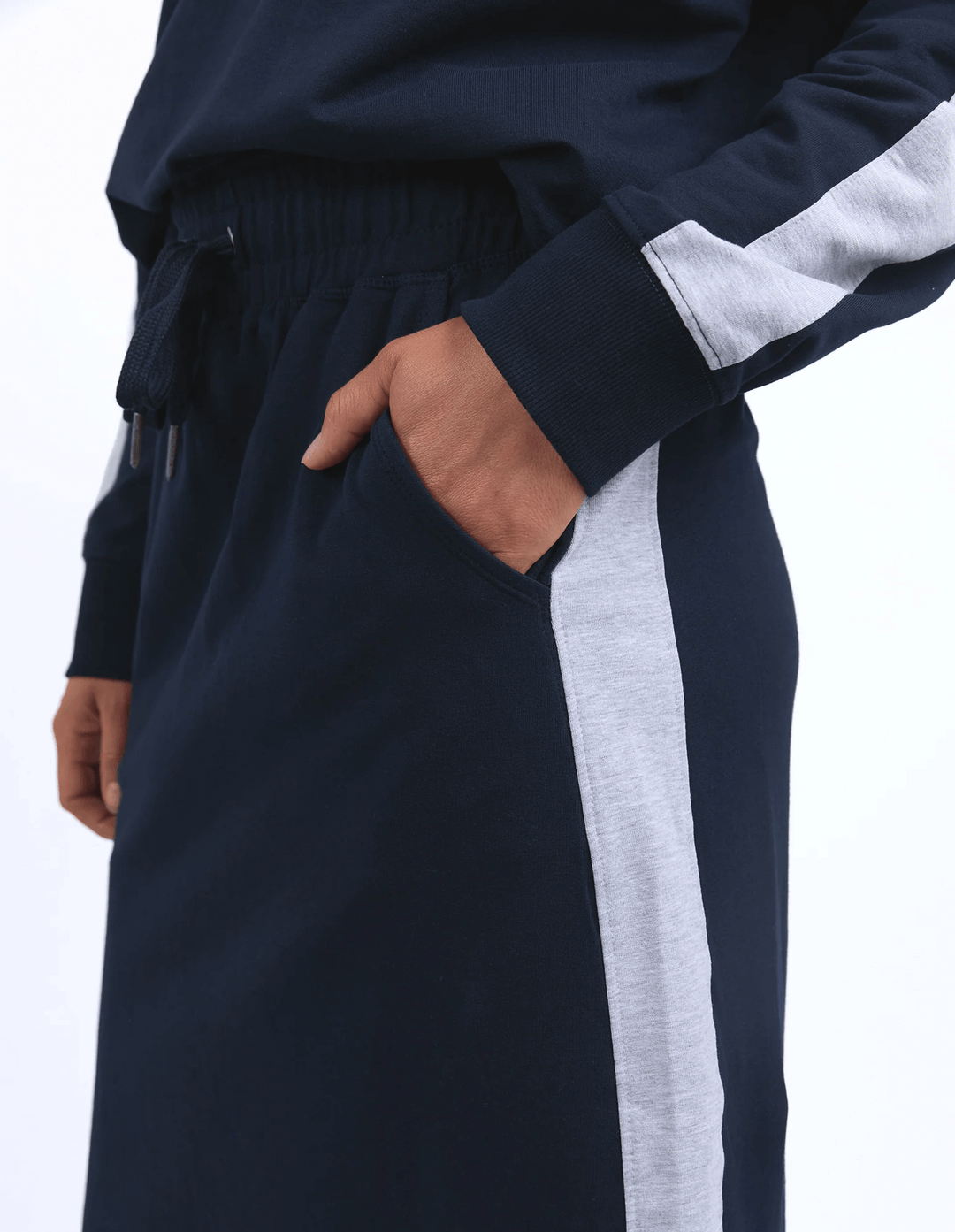 Elm - Sloane Fleece Skirt Navy