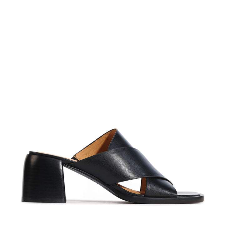 Eos - Iso Block Heel Mule Black