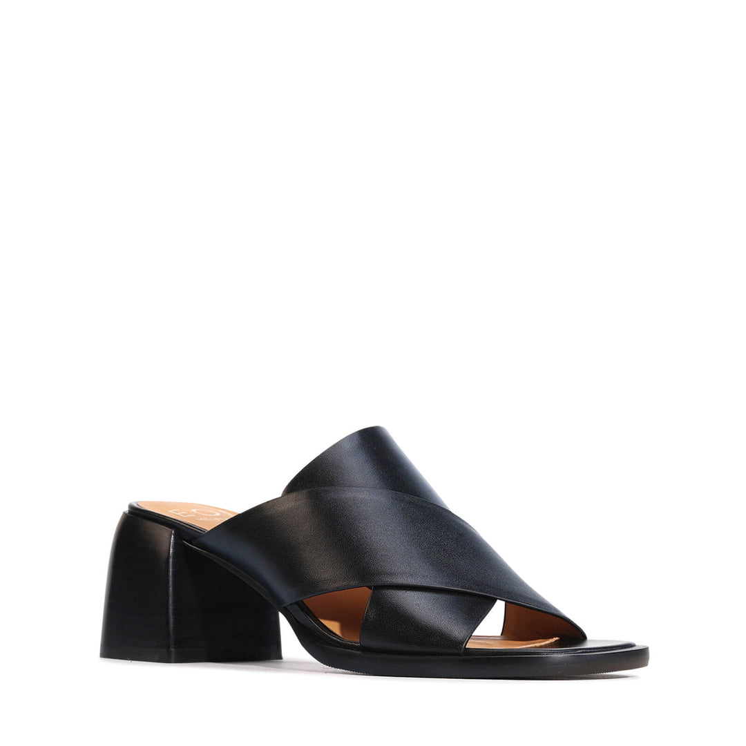 Eos - Iso Block Heel Mule Black