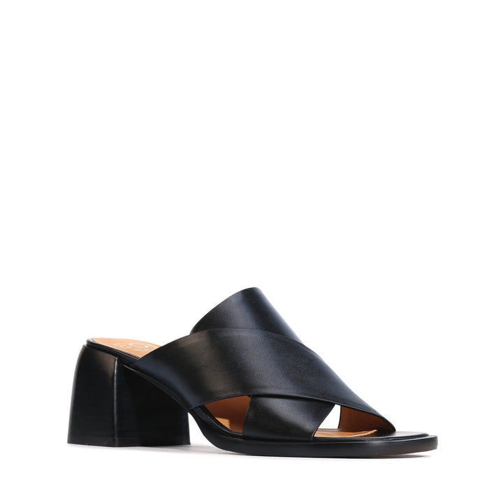 Eos - Iso Block Heel Mule Black