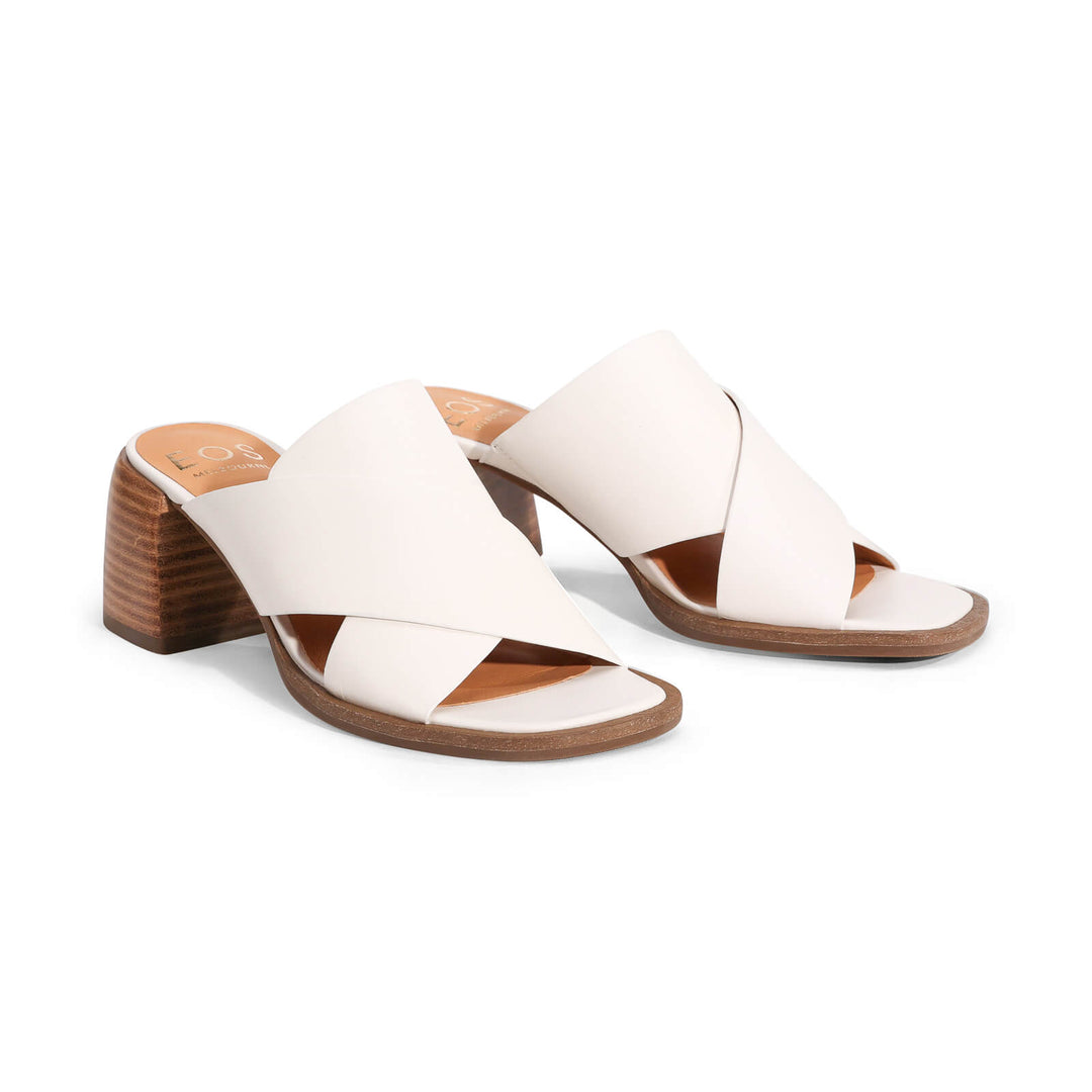 Eos - Iso Block Heel Mule Bone