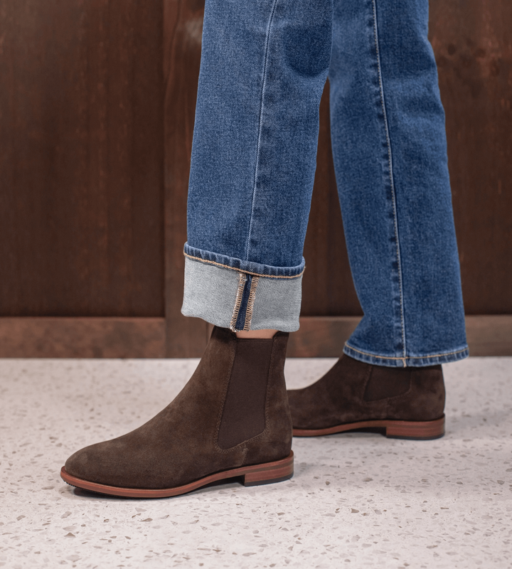 EOS - Phebes Suede Ankle Boot Mahogany