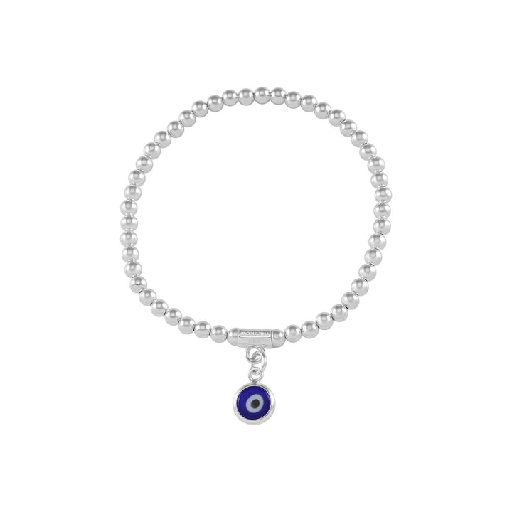 Von Treskow - Stretchy Bracelet With Evil Eye Charm