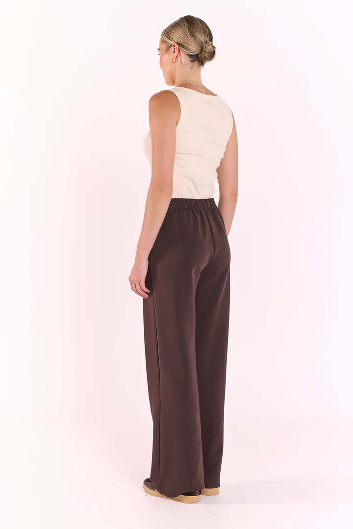 Feather &amp; Noise - Noah Wide Pant Dark Chocolate