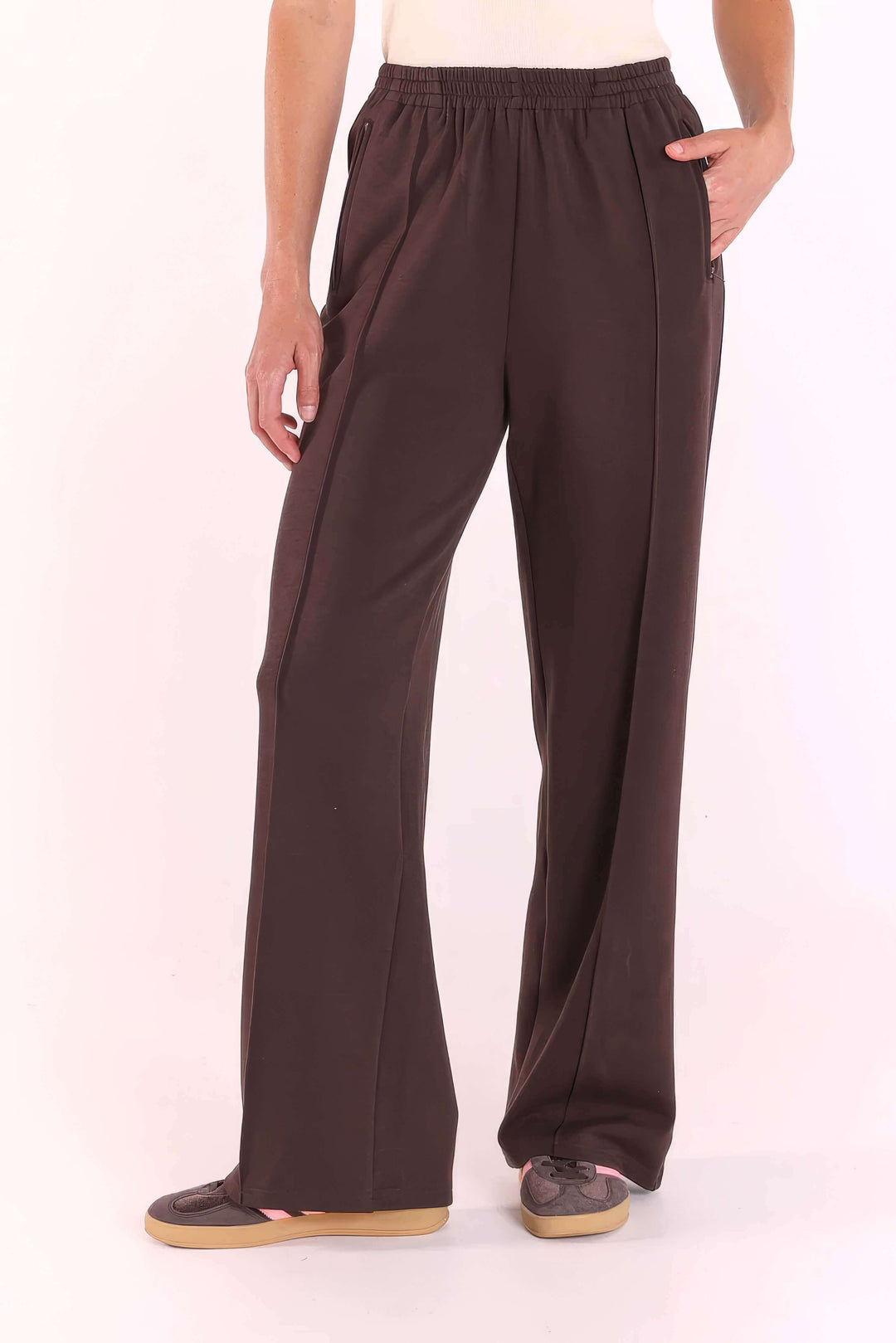 Feather &amp; Noise - Noah Wide Pant Dark Chocolate