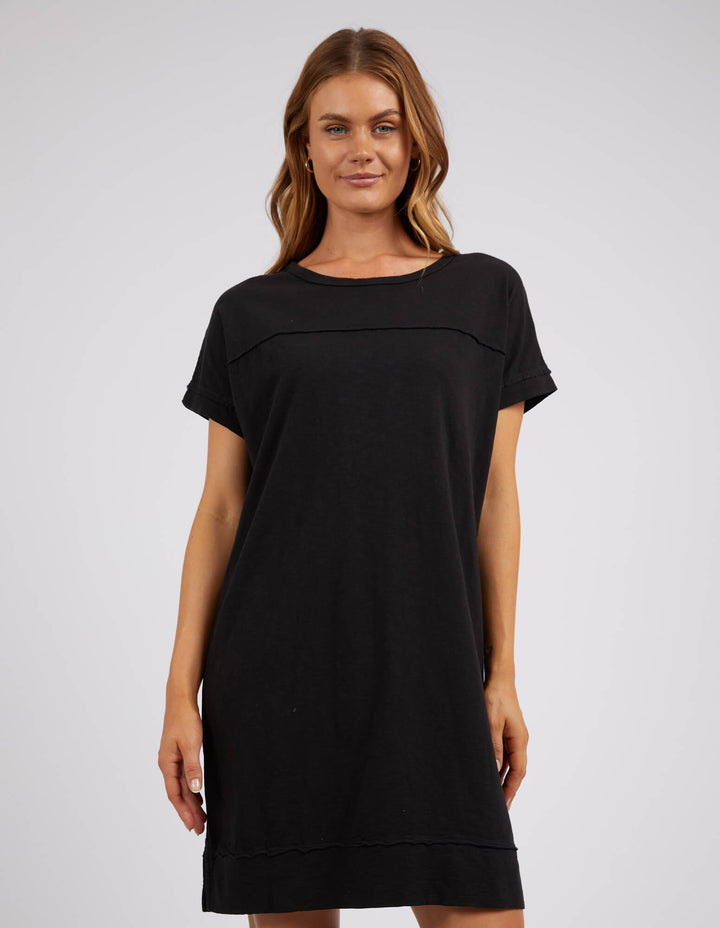 Foxwood - Allison Tee Dress Washed Black