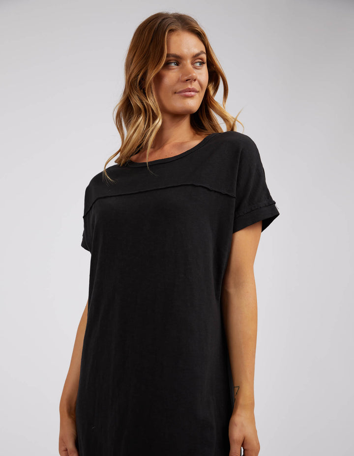Foxwood - Allison Tee Dress Washed Black