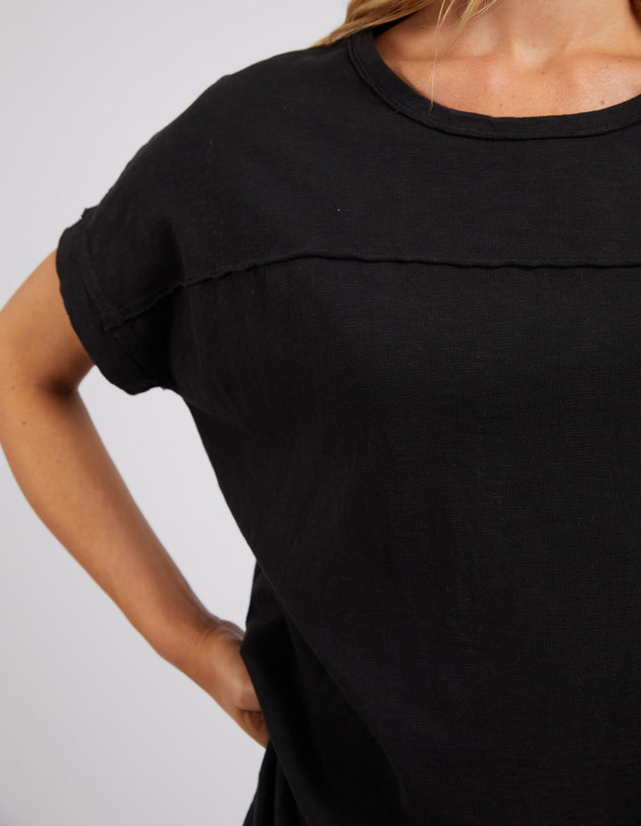 Foxwood - Allison Tee Dress Washed Black