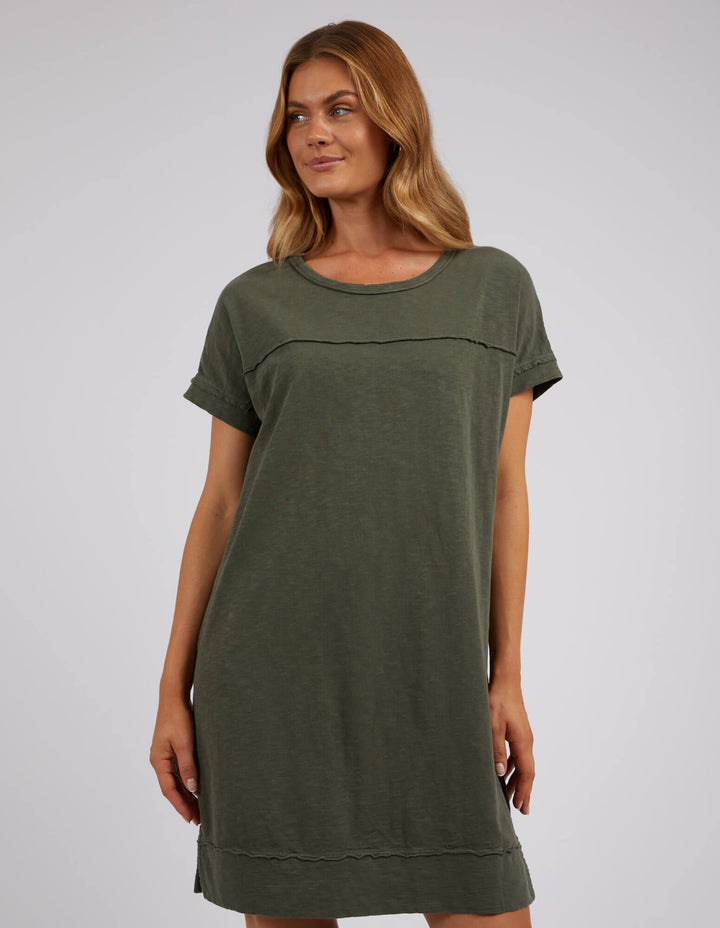 Foxwood - Allison Tee Dress Khaki
