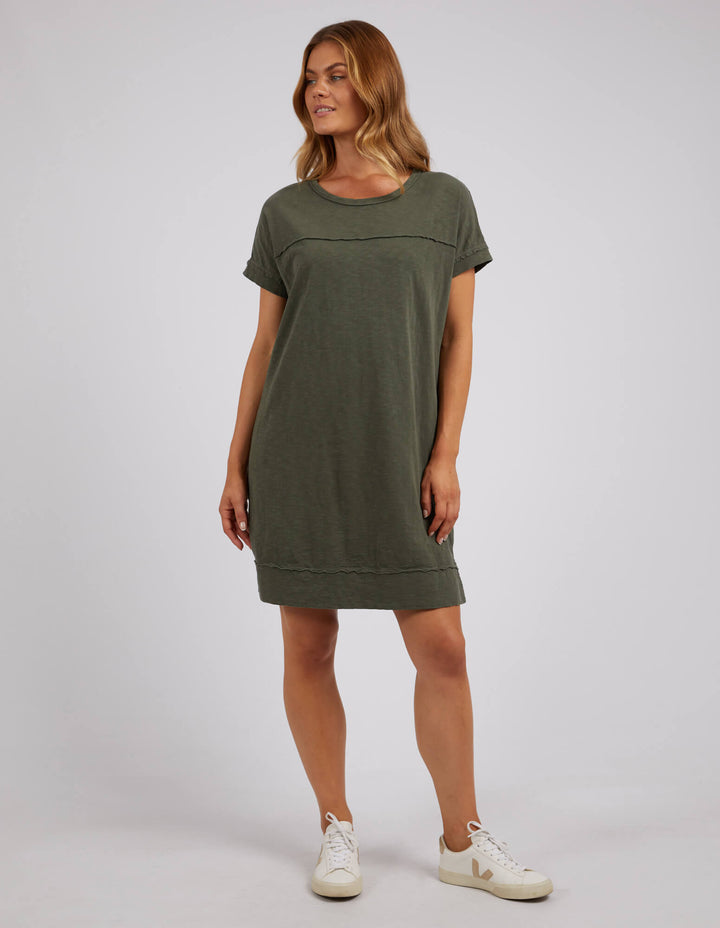 Foxwood - Allison Tee Dress Khaki