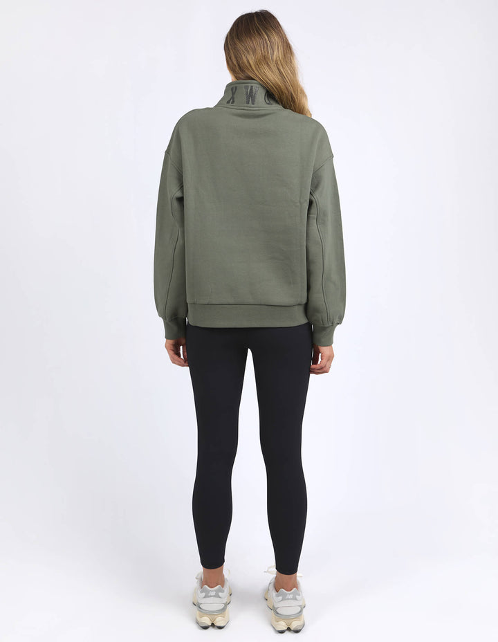 Foxwood - College Zip Crew Khaki