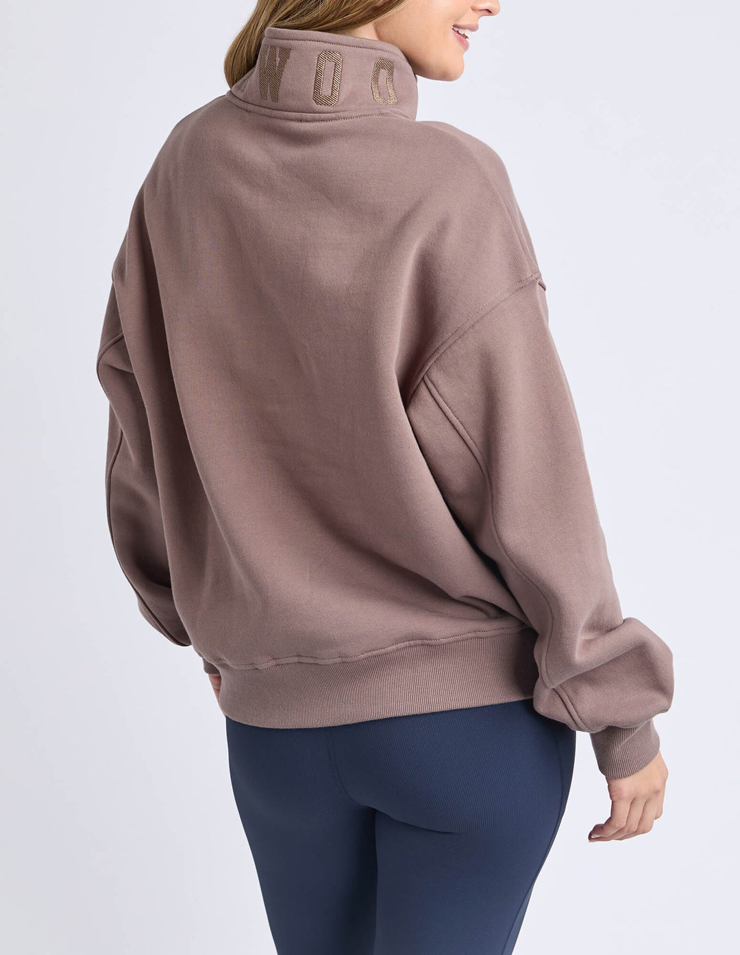 Foxwood - College Zip Crew Mocha