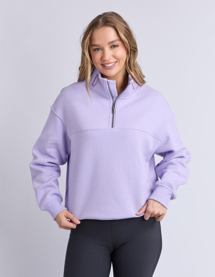 Foxwood - College Zip Crew Lavender