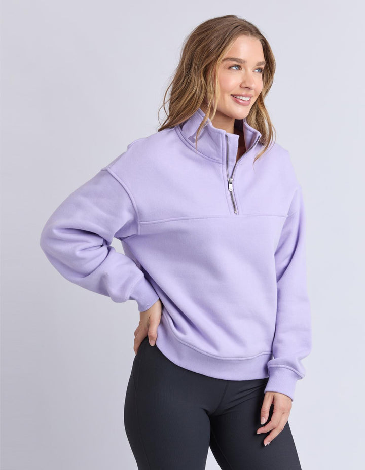 Foxwood - College Zip Crew Lavender