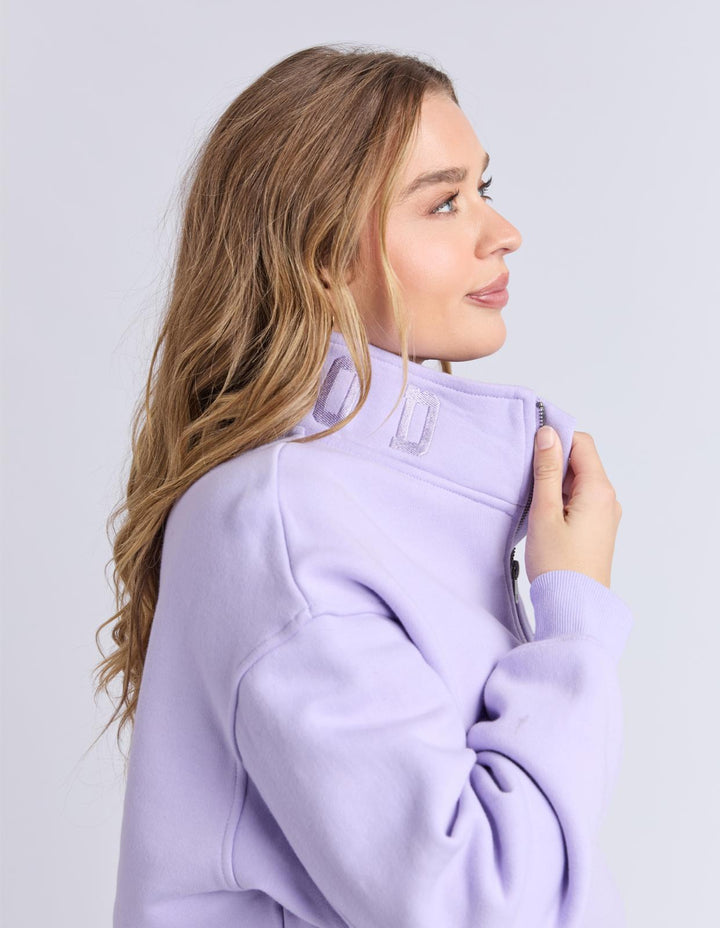 Foxwood - College Zip Crew Lavender