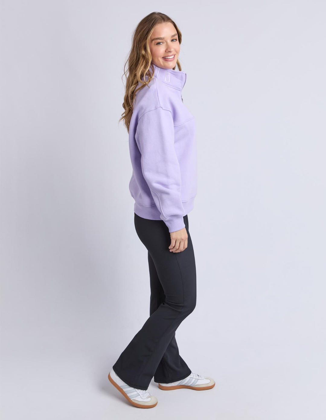 Foxwood - College Zip Crew Lavender