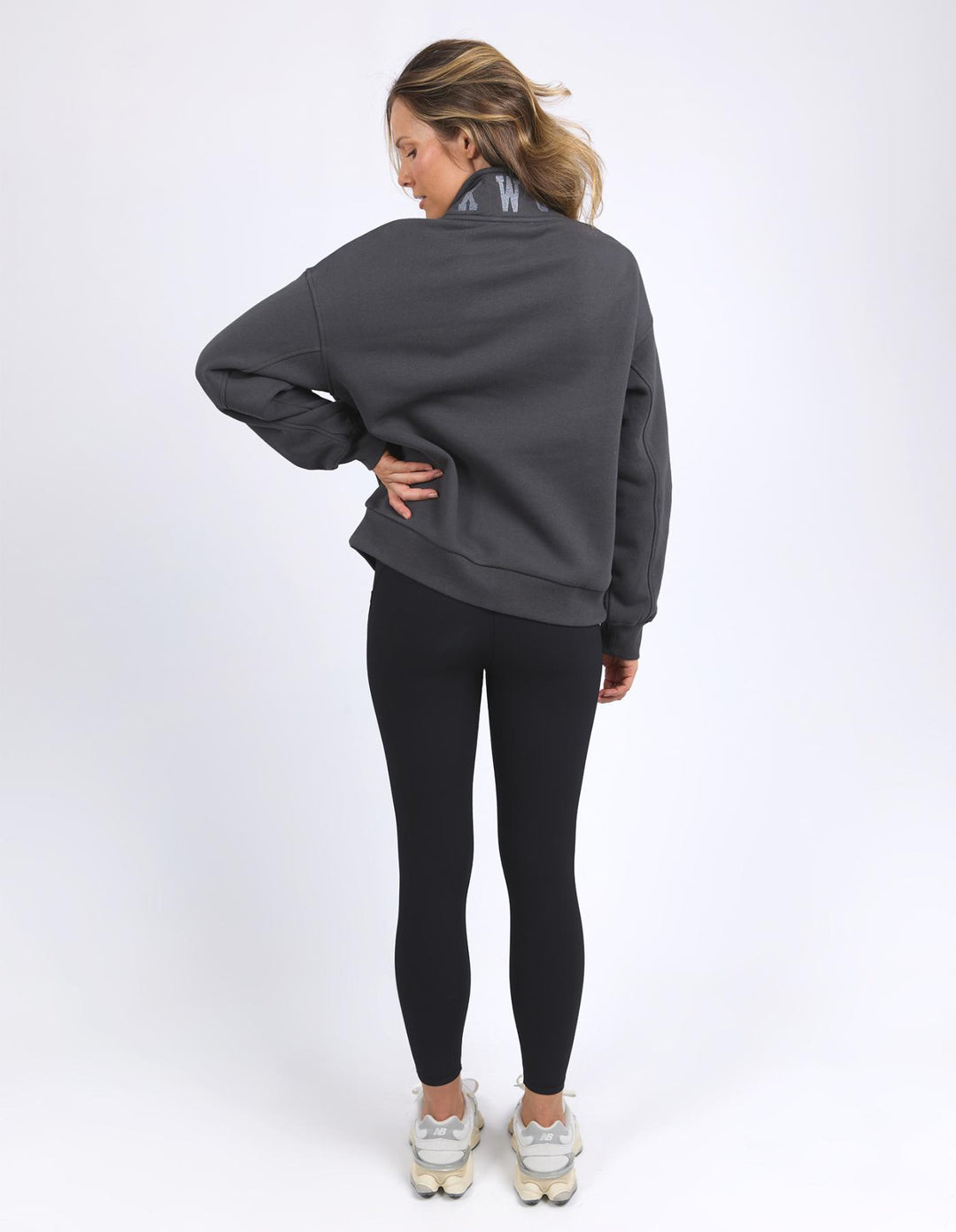 Foxwood - College Zip Crew Coal