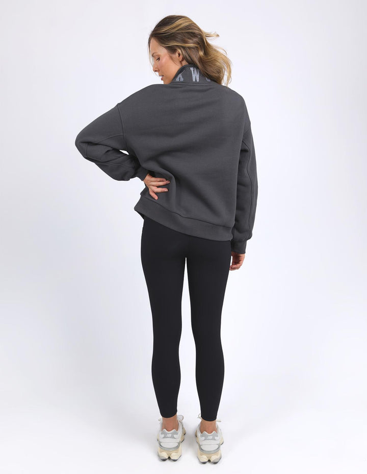 Foxwood - College Zip Crew Coal