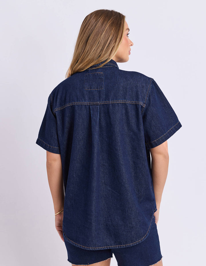 Foxwood - Daisy Short Sleeve Shirt Dark Blue