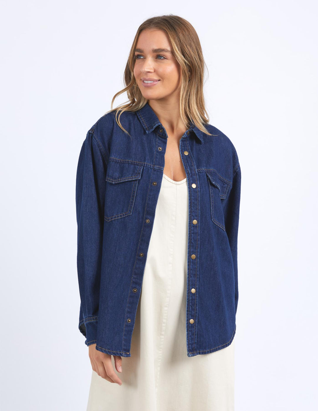 Foxwood - Daisy Overshirt Dark Blue