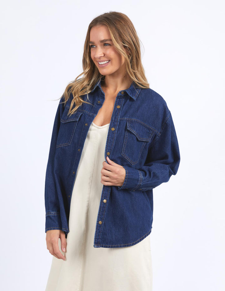 Foxwood - Daisy Overshirt Dark Blue