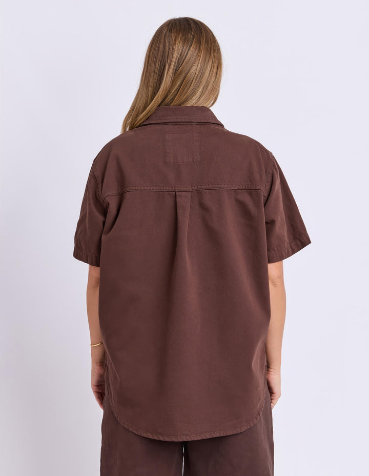 Foxwood - Daisy Short Sleeve Shirt Chocolate