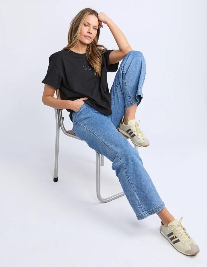 Foxwood - Huntleigh Oversized Tee Black