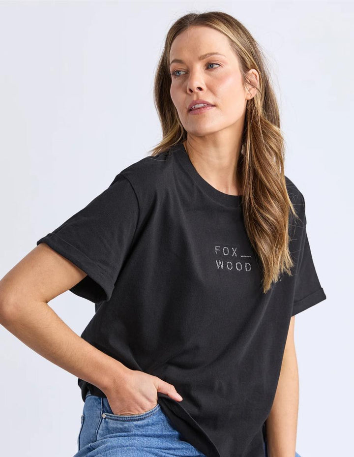 Foxwood - Huntleigh Oversized Tee Black
