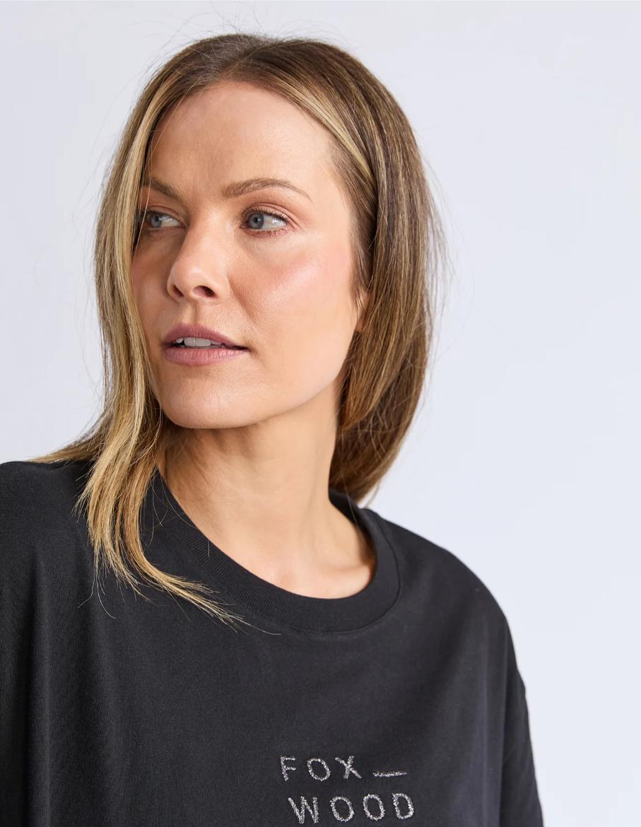 Foxwood - Huntleigh Oversized Tee Black