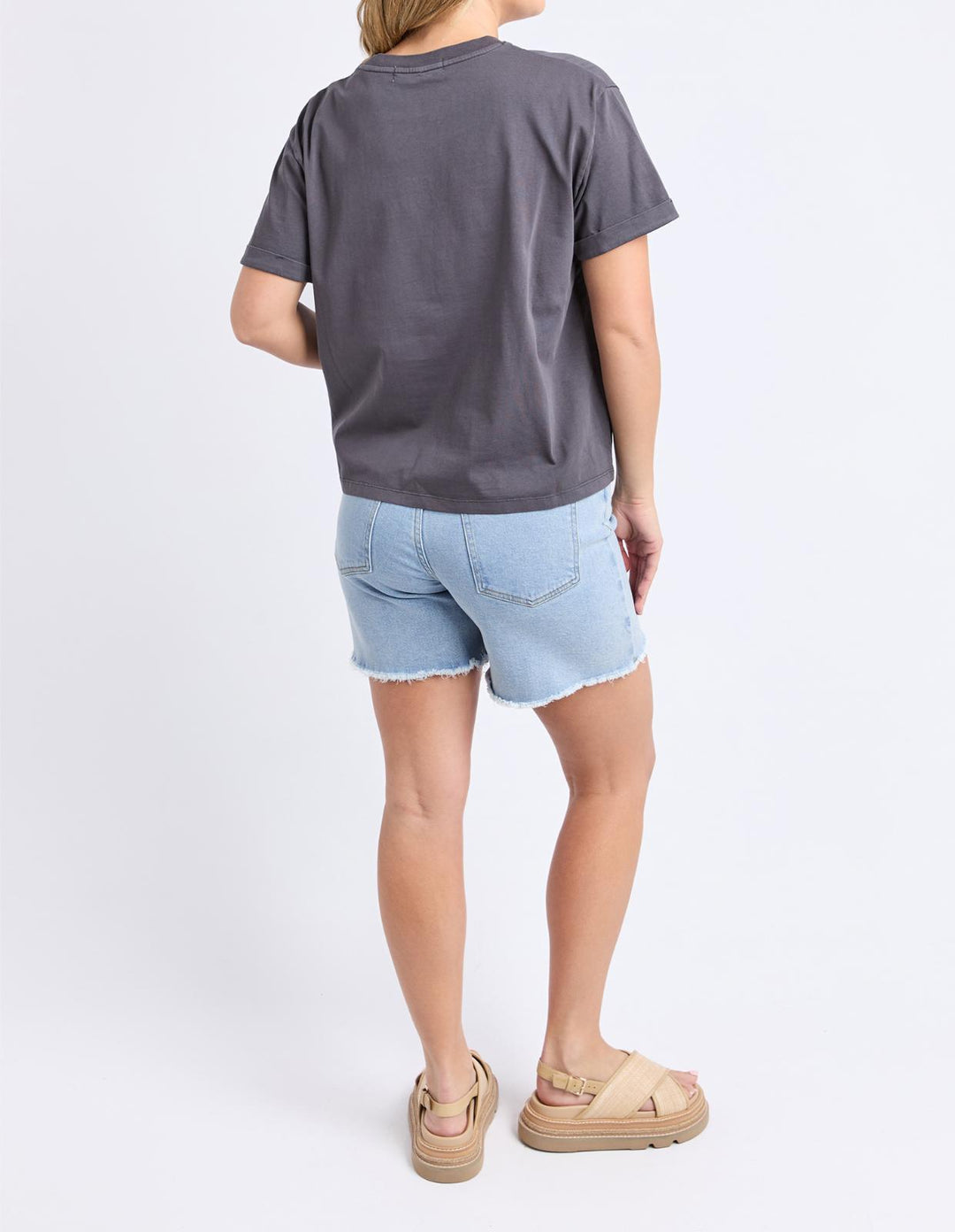 Foxwood - Huntleigh Oversized Tee Charcoal
