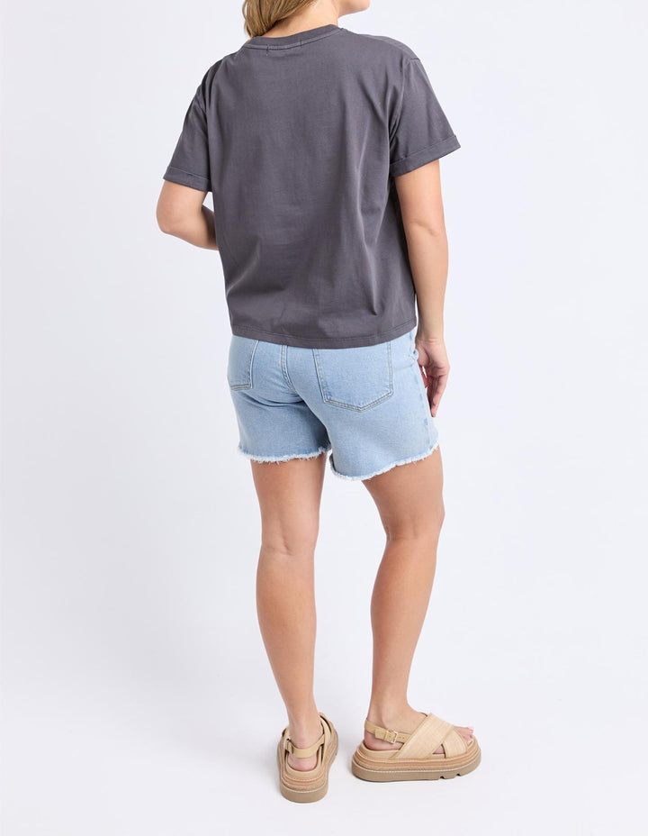 Foxwood - Huntleigh Oversized Tee Charcoal