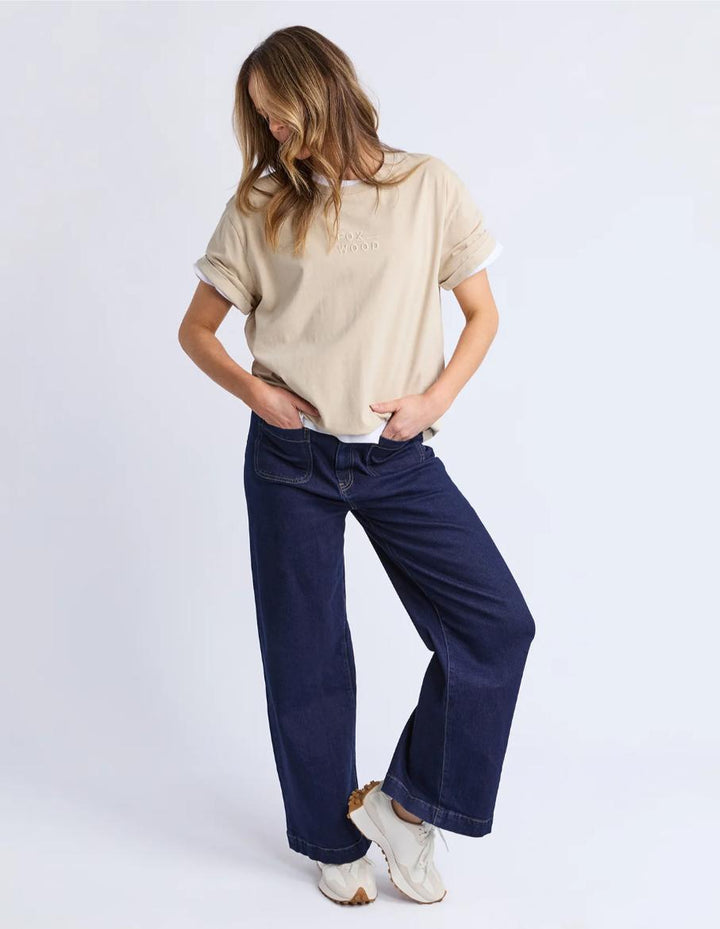 Foxwood - Huntleigh Oversized Tee Oat