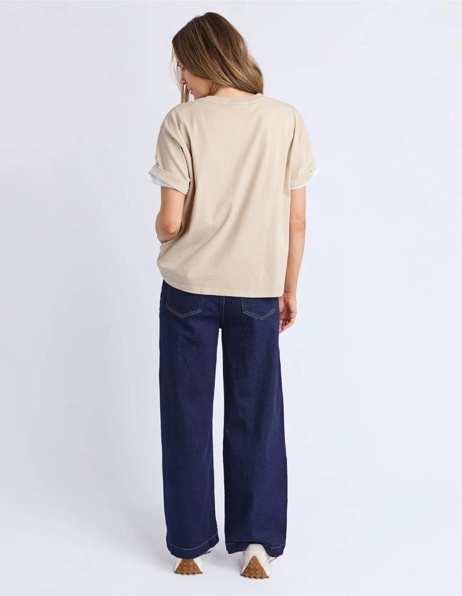 Foxwood - Huntleigh Oversized Tee Oat