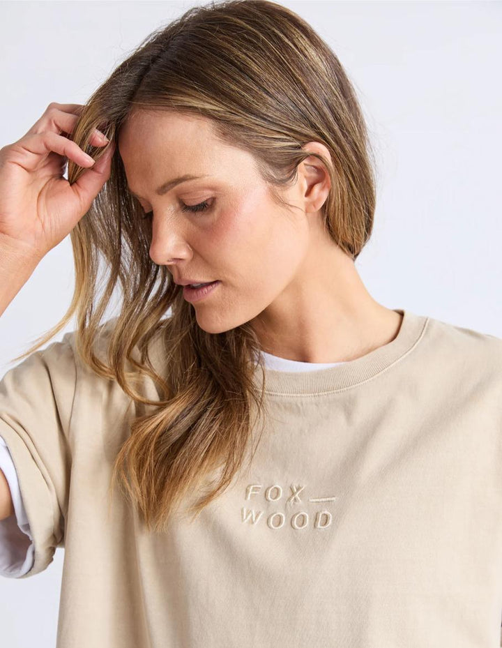Foxwood - Huntleigh Oversized Tee Oat