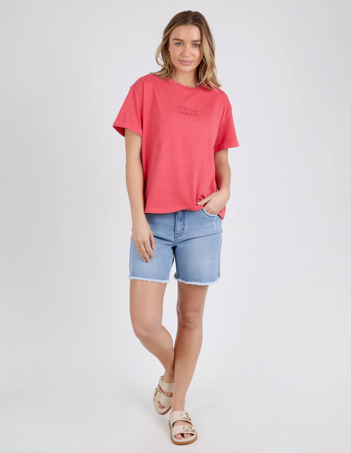 Foxwood - Huntleigh Oversized Tee Crimson